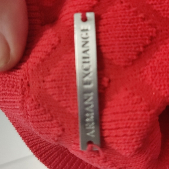 Armani Exchange Orange Quilted Sweater - Picture 5 of 9